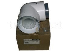 Отвод коаксиальный 87* 80/125мм. Vaillant арт. 303210 из ppr