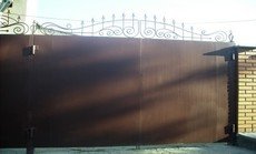 Ворота въездные, гаражные, забор из профлиста