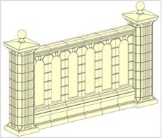 Межколонные секции, забор