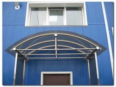 Козырьки. Навесы. Козырьки из нержавейки. Навесы из нержавей