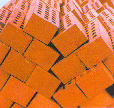 Керамический кирпич полнотелый, пустотелый М-100, М-150