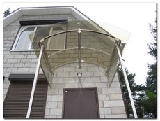 Козырьки. Навесы. Козырьки из нержавейки. Навесы из нержавей