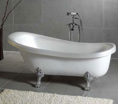 Ванна акриловая ретро Wisemaker на львиных лапах