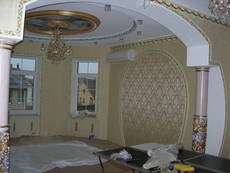 Поклейка экслюзивных виниловых обоев