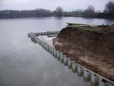 Шпунтины ПВХ для берегоукрепления