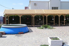 Домики для отдыха, сауны, беседки, кровли.