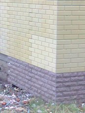 Утепление фасада термопанелями. Песчаник. выполним укладку п