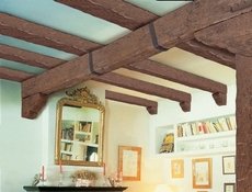 Декоративные балки «под дерево» из полиуретана. Фальшбалки.