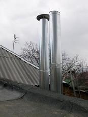 Загильзовка дымоходов и установка вент. труб