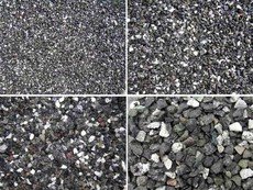 Песок, щебень, отсев щебня, керамзит, цемент.