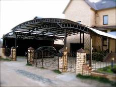 навес из поликарбоната