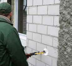 Утепление пустот пеноизолом