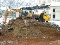 Землянные работы, траншеи, ямы, проколы под дорогой.