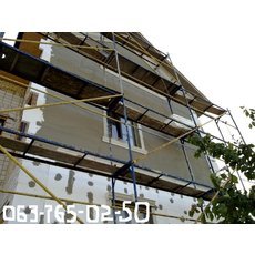 Фасадные работы - наружное утепление фасадов домов