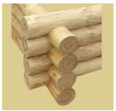 Oцилиндрованное строганое бревно-производим.