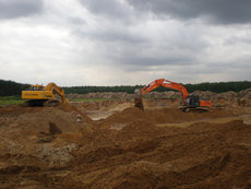 щебень, песок и т. д.