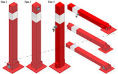 Складные парковочные столбики.