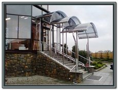 Изделия из нержавейки: перила, поручни, козырьки, навесы и т