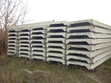 Плиты железобетонные б. у. Недорого.