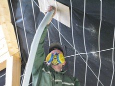 утепление целлюлозным утеплителем `ЮНИЗОЛ` (эковата)