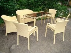 плетеная мебель из искусственного ротанга