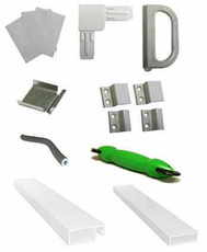 Комплектуючі для москітних сіток, заглушки до підвіконня