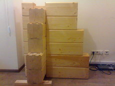 Клееный брус, массивный брус, оцилиндрованное бревно