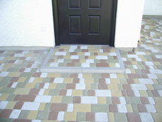 Укладка тротуарной плитки. Мощение клинкерного кирпича.