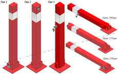 Оградительные столбики и парковочные барьеры