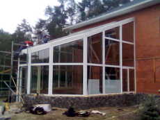 проектирование и изготовление зимних садов из алюминия