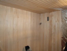 Монтаж деревянной вагонки.