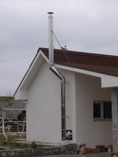 Монтаж дымохода.