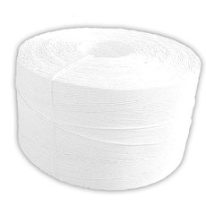 Шпагат бумажный крученый белый, диаметр 3 - 6 мм.