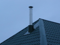 Монтаж дымохода.