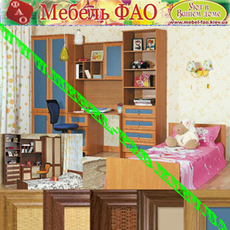 Детская «Веселка» с кроватью