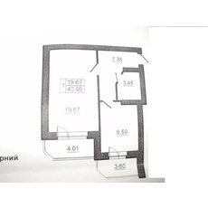 Киевская обл, Вишневое, продам 1-комнатную квартиру, 42000