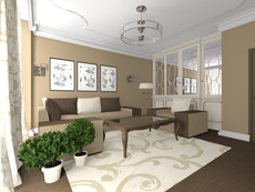 Дизайн интерьера 10уе. 1м. кв. с авторским