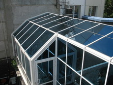 Зимний сад из алюминиевого профиля под остекление ALUMIL (Гр