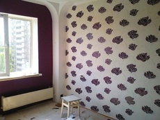 Поклейка обоев любой сложности