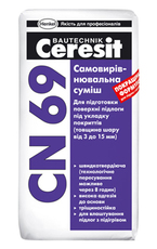 Выравнивание стяжек смесью Ceresit CN 69 (Церезит)