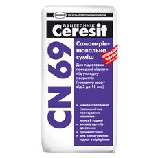 Выравнивание стяжек смесью Ceresit CN 69 (Церезит)