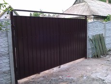 Ворота из профнастила в Запорожье