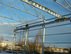 Ангари склади кран-балки