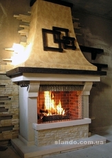 Материалы для отделки каминов. Камень, мозаика, плитка