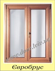 Вікна деревяні (євробрус)