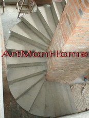 Лестницы из бетона по индивидуальному проекту