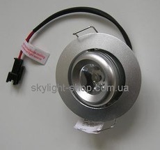 Cветильник светодиодный точечный ack 3005 UL-1x1W (white)