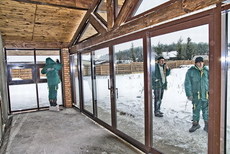 Алюминиевые раздвижные двери ALUPROF (Польша)