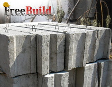 Плиты перекрытия б/у, стеновые, дорожные, заборные. Блоки фу