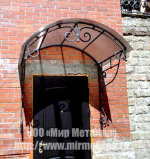 Кованые козырьки и навесы